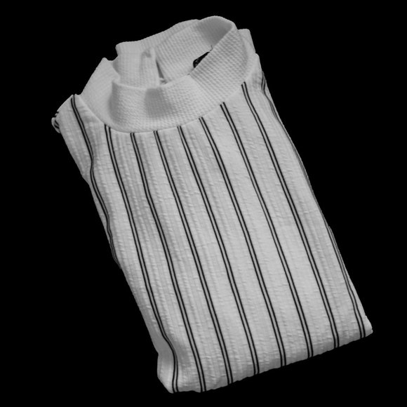 Dynamite Black & White Striped Long-Sleeve Shirt - Picture 1 of 16